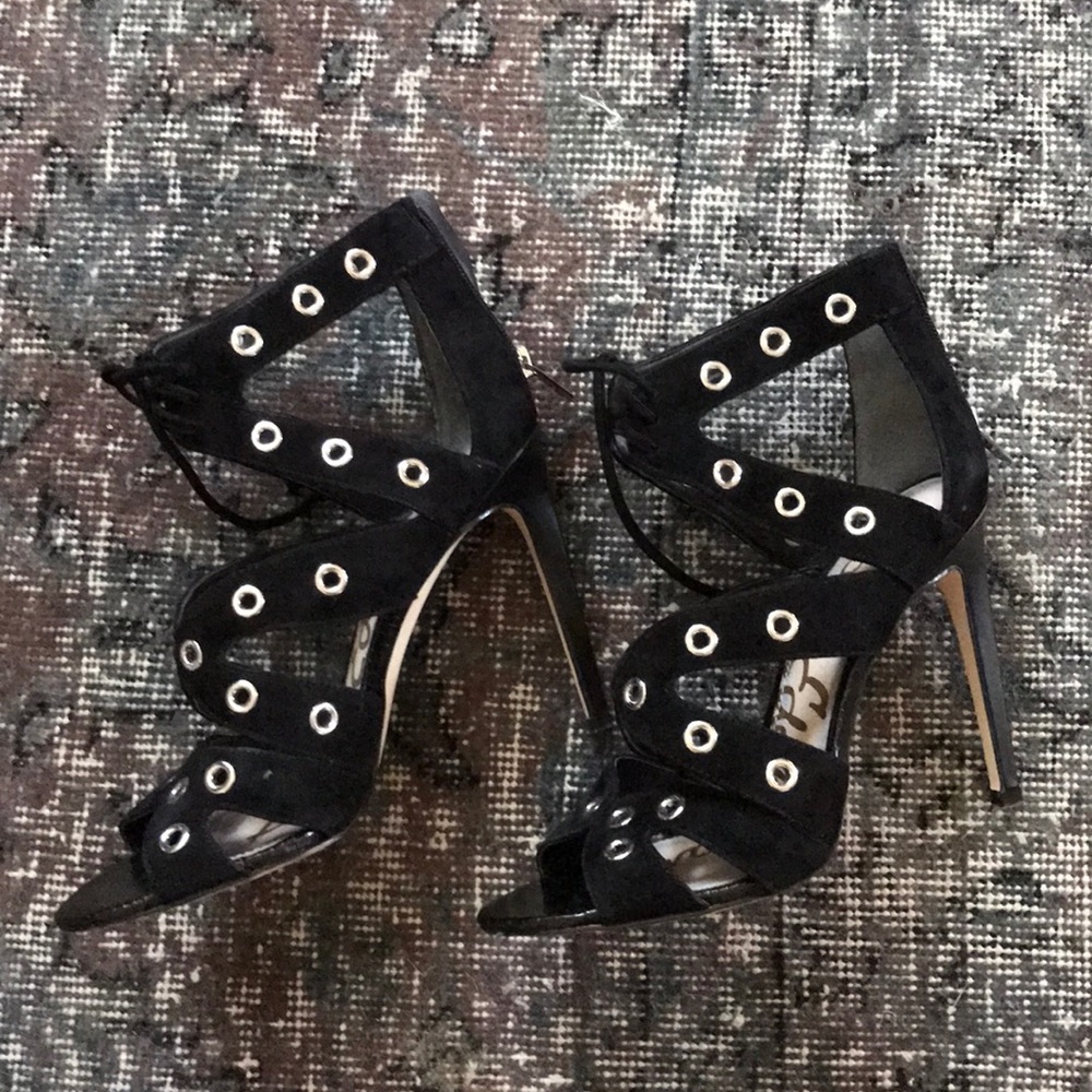 Sam Edelman sandal heels black